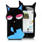 Wholesale iPhone 5 5S 3D Fox Case (Black)